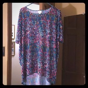Slinky Irma Tunic in pink and teal